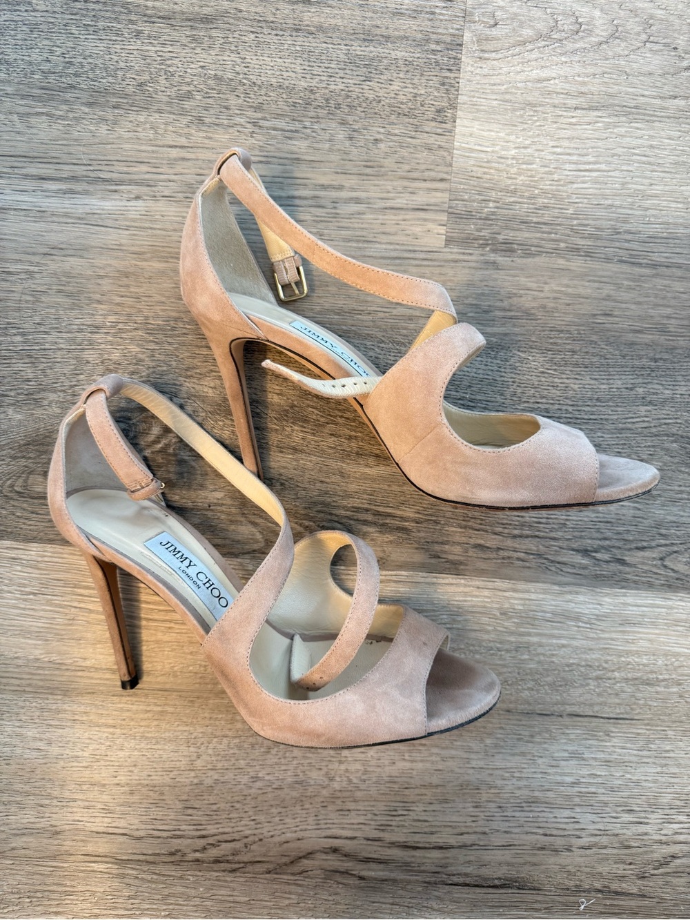 Suede Strappy Stiletto Sandals